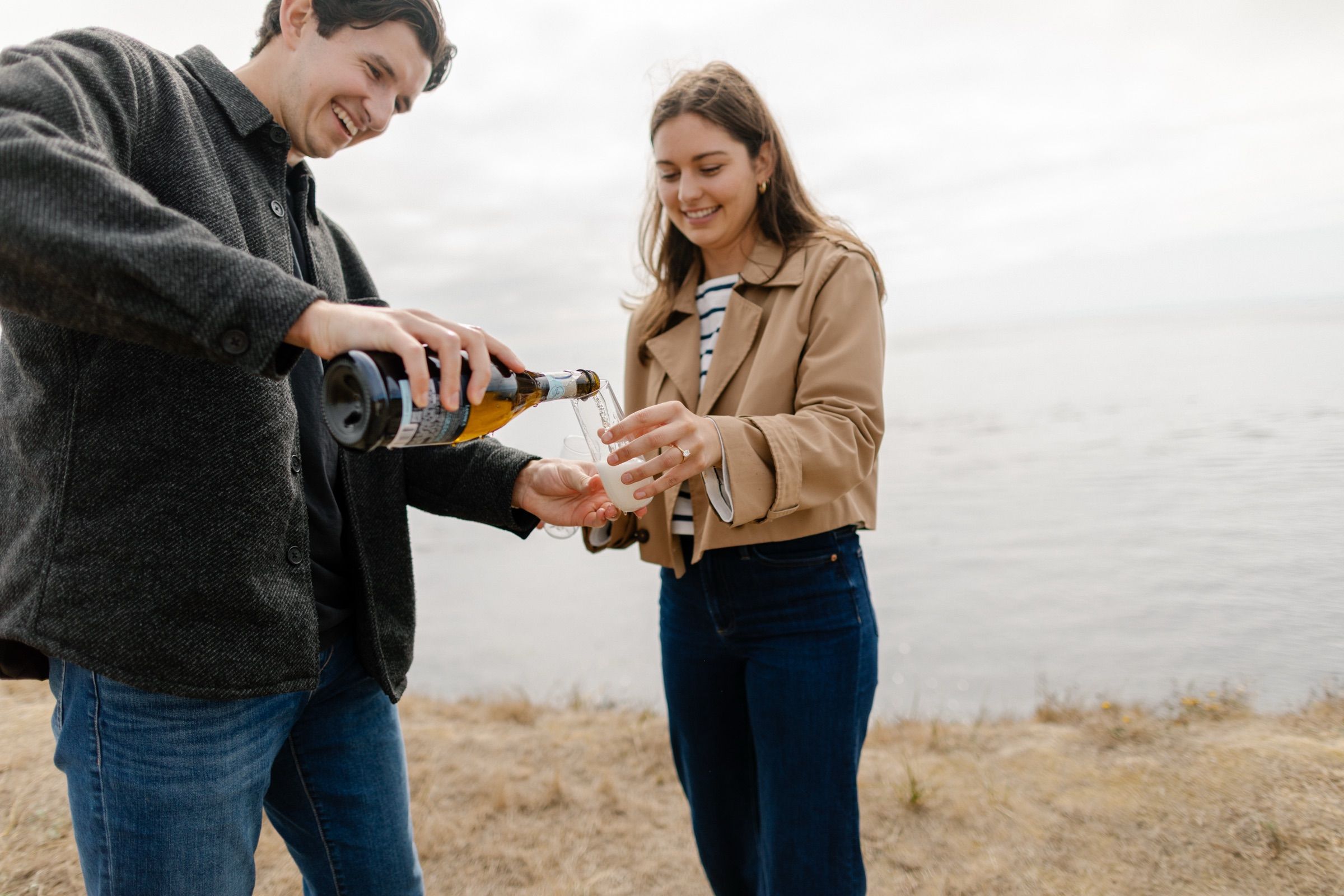Ellie and Graham at Cattle Point, San Juan Island (10)