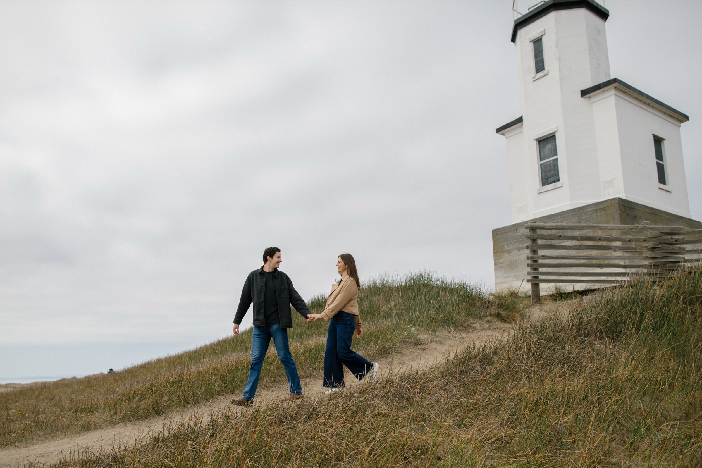 Ellie and Graham at Cattle Point, San Juan Island (1)