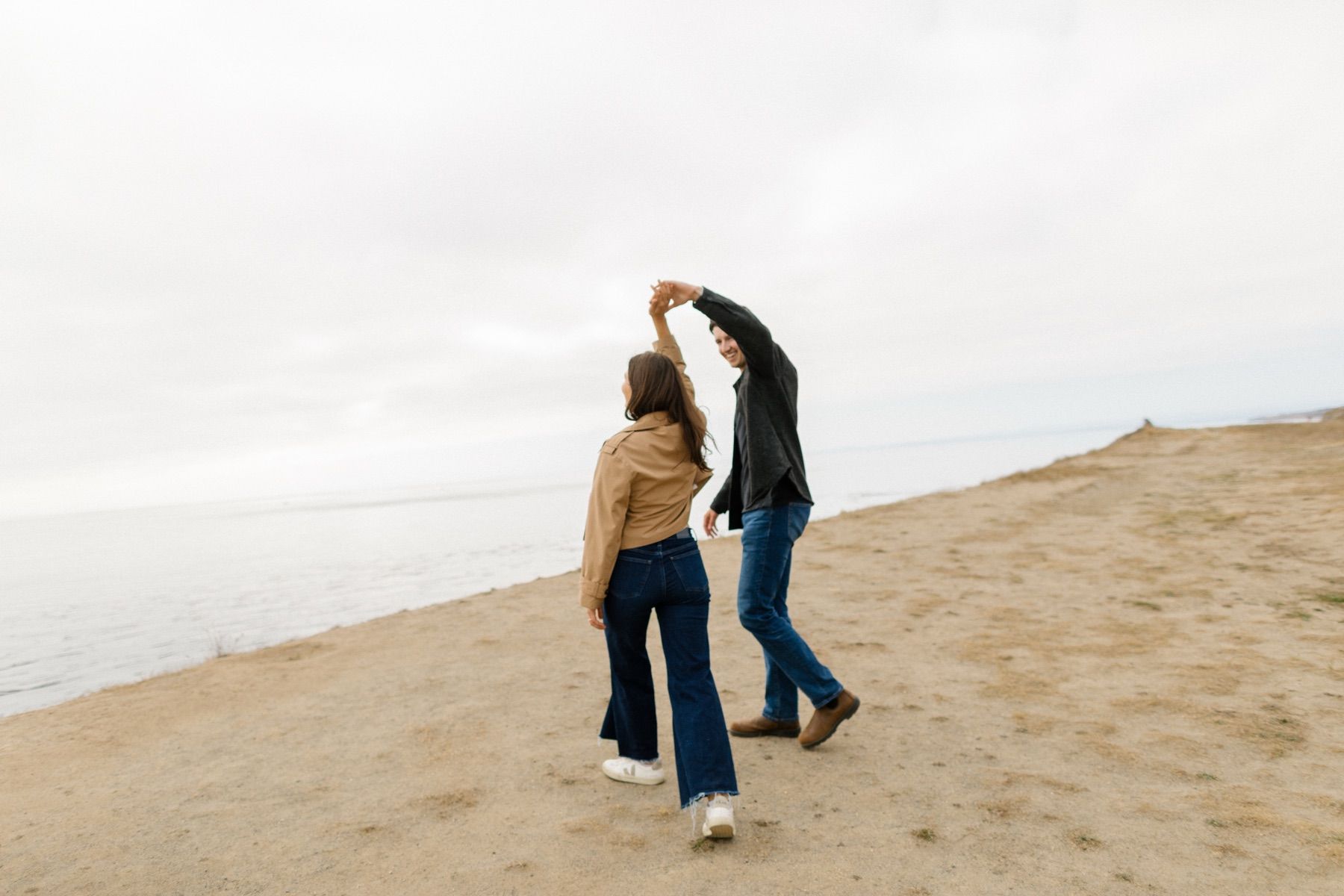 Ellie and Graham at Cattle Point, San Juan Island (2)