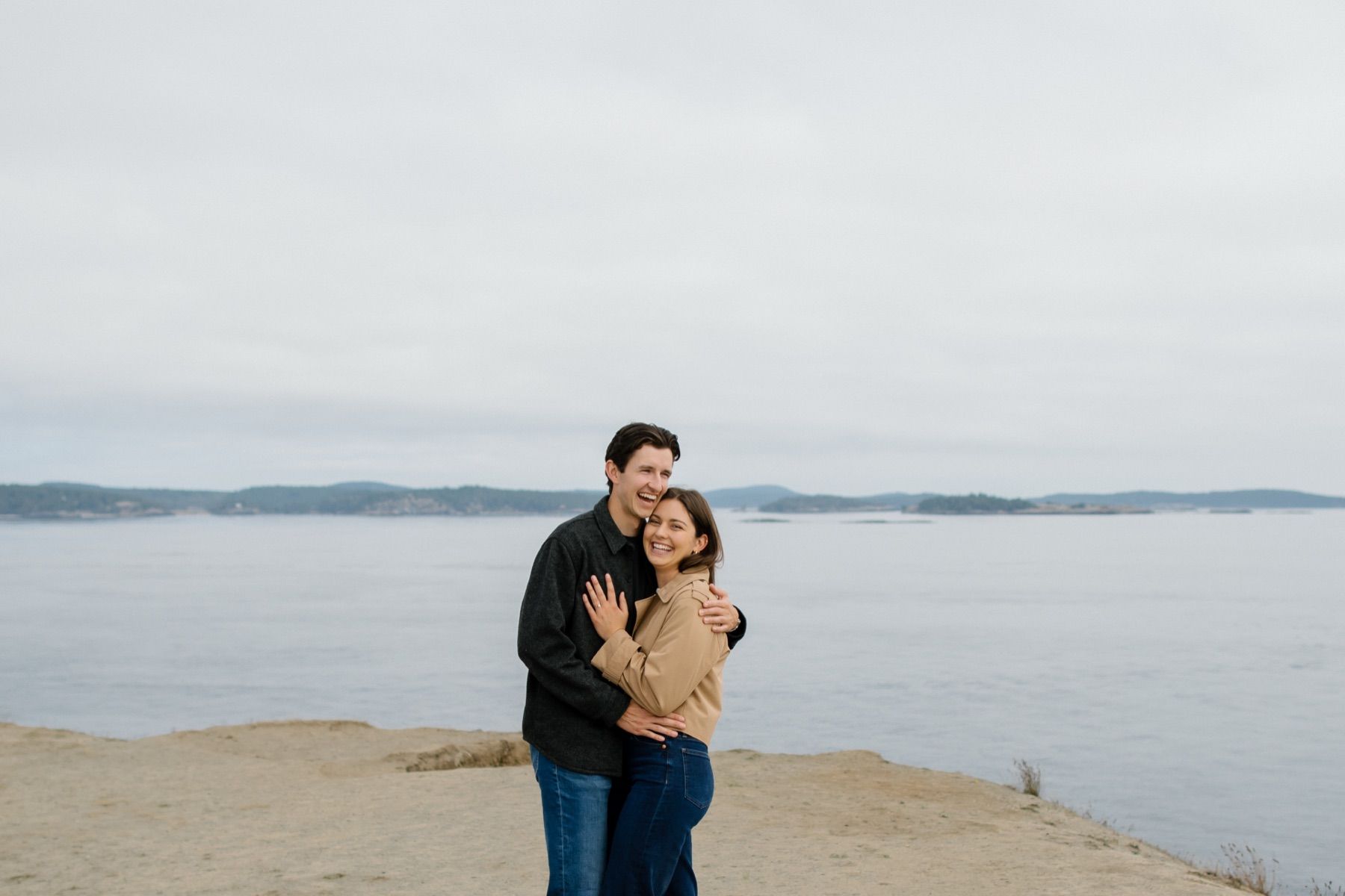 Ellie and Graham at Cattle Point, San Juan Island (16)